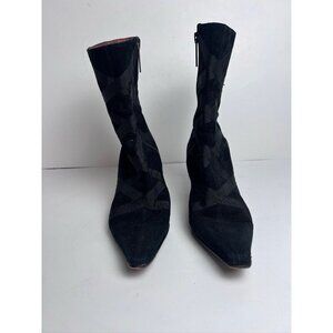 Donald Pliner Suede Black Stiletto Boots size 7